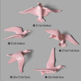 Max Resin 3D Handmade Flying Seagull Bird Crafts Wall Art Hanging Decor Pink C - Aladdin Shoppers