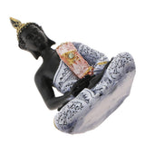 Max Resin Southeast Asian Buddha Statues Joss Buddha Decoration Crafts Blue B - Aladdin Shoppers