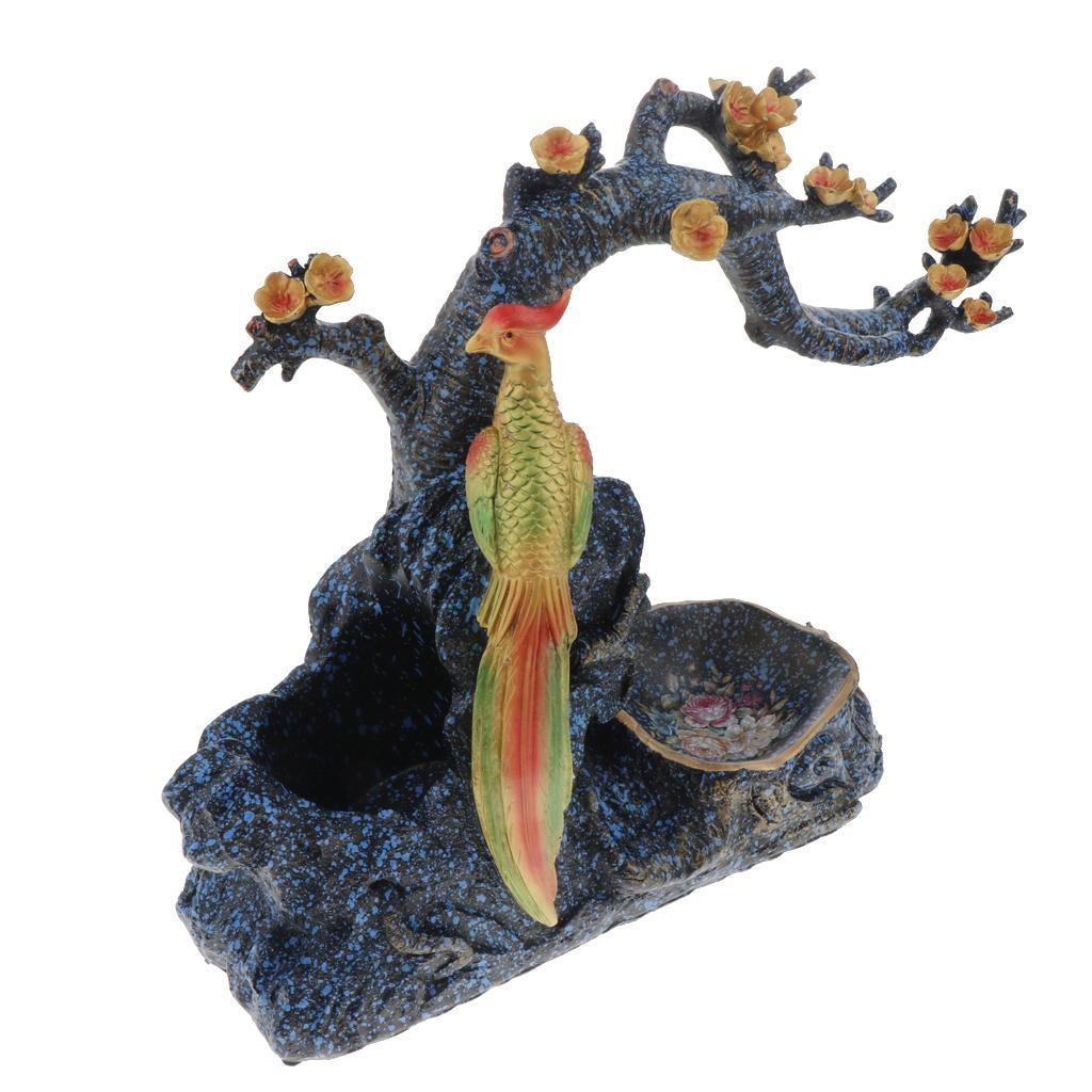 Max Resin Wine Rack Branches Birds Decor Wine Storage Shelf for Cabinet Blue - Aladdin Shoppers