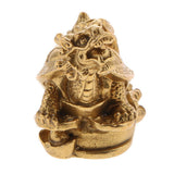Max Retro Feng Shui Dragon Tortoise Statue Figurine Lucky Wealth Ornament Turtle - Aladdin Shoppers