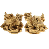 Max Retro Feng Shui Dragon Tortoise Statue Figurine Lucky Wealth Ornament Turtle - Aladdin Shoppers