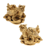 Max Retro Feng Shui Dragon Tortoise Statue Figurine Lucky Wealth Ornament Turtle - Aladdin Shoppers