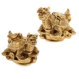 Max Retro Feng Shui Dragon Tortoise Statue Figurine Lucky Wealth Ornament Turtle - Aladdin Shoppers