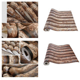 Max Retro Wood Grain Striped Tree Pattern Wallpaper Background Brown - Aladdin Shoppers