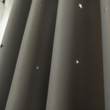 Max Romantic Hollow Star Blackout Curtain for Bedroom Brown -132x160cm - Aladdin Shoppers