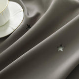 Max Romantic Hollow Star Blackout Curtain for Bedroom Brown -132x160cm - Aladdin Shoppers