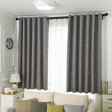 Max Romantic Hollow Star Blackout Curtain for Bedroom Brown -132x160cm - Aladdin Shoppers