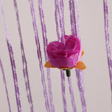 Max Rose Flower String Curtain Window Tassel Valance Room Dividers Purple - Aladdin Shoppers