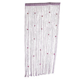 Max Rose Flower String Curtain Window Tassel Valance Room Dividers Purple - Aladdin Shoppers