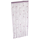 Max Rose Flower String Curtain Window Tassel Valance Room Dividers Purple - Aladdin Shoppers