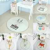 Max Round Baby Crawling Mat Activity Gym Play Mat Picnic Carpet Doormat Deer - Aladdin Shoppers