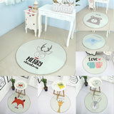 Max Round Baby Crawling Mat Activity Gym Play Mat Picnic Carpet Doormat Deer - Aladdin Shoppers