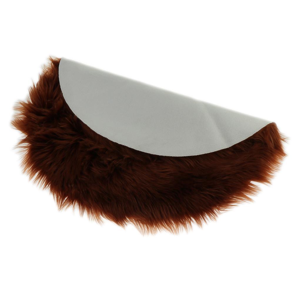 Max Round Fake Wool Shaggy Rug Carpet Floor Mat for Home Decor Coffee - Aladdin Shoppers