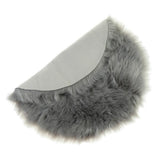 Max Round Fake Wool Shaggy Rug Carpet Floor Mat for Home Decor Gray - Aladdin Shoppers