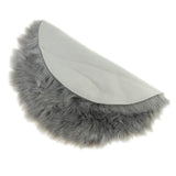 Max Round Fake Wool Shaggy Rug Carpet Floor Mat for Home Decor Gray - Aladdin Shoppers
