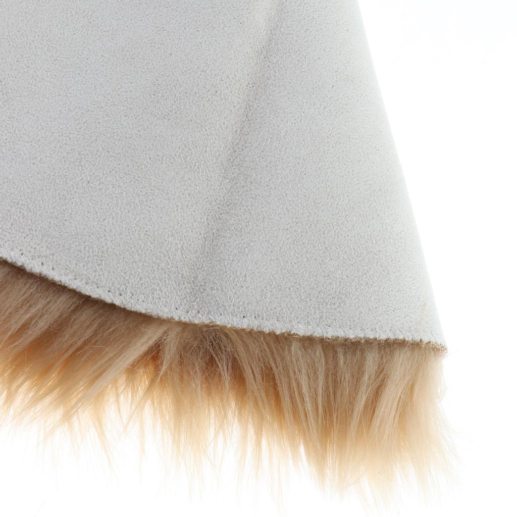Max Round Fake Wool Shaggy Rug Carpet Floor Mat for Home Decor Khaki - Aladdin Shoppers