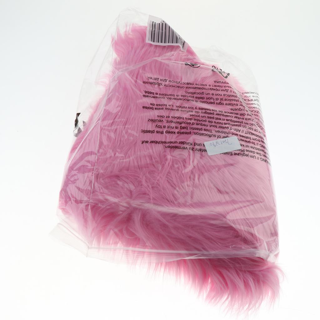 Max Round Fake Wool Shaggy Rug Carpet Floor Mat for Home Decor Rose Red - Aladdin Shoppers