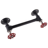 Max Rustic Industrial Pipe Toilet Paper Holder Wall Mounted Towel Rack Shelf B - Aladdin Shoppers