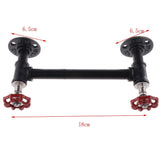 Max Rustic Industrial Pipe Toilet Paper Holder Wall Mounted Towel Rack Shelf B - Aladdin Shoppers