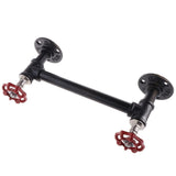 Max Rustic Industrial Pipe Toilet Paper Holder Wall Mounted Towel Rack Shelf B - Aladdin Shoppers