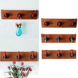 Max Rustic Industrial Pipe Wooden Wall Mounted Iron Coat Hooks Hanger Rack A - Aladdin Shoppers