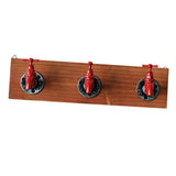 Max Rustic Industrial Pipe Wooden Wall Mounted Iron Coat Hooks Hanger Rack A - Aladdin Shoppers