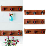 Max Rustic Industrial Pipe Wooden Wall Mounted Iron Coat Hooks Hanger Rack A - Aladdin Shoppers