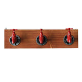 Max Rustic Industrial Pipe Wooden Wall Mounted Iron Coat Hooks Hanger Rack A - Aladdin Shoppers