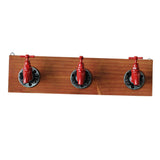 Max Rustic Industrial Pipe Wooden Wall Mounted Iron Coat Hooks Hanger Rack A - Aladdin Shoppers