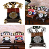 Max Rustic Resin Telephone Figurine Piggy Bank Money Box Coin Bank Crafts Red - Aladdin Shoppers