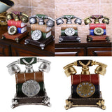 Max Rustic Resin Telephone Figurine Piggy Bank Money Box Coin Bank Crafts Red - Aladdin Shoppers