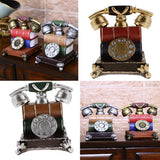 Max Rustic Resin Telephone Figurine Piggy Bank Money Box Coin Bank Crafts Red - Aladdin Shoppers