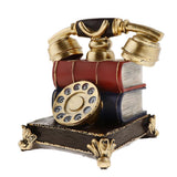 Max Rustic Resin Telephone Figurine Piggy Bank Money Box Coin Bank Crafts Red - Aladdin Shoppers