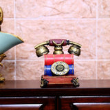 Max Rustic Resin Telephone Figurine Piggy Bank Money Box Coin Bank Crafts Red - Aladdin Shoppers