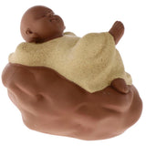 Max Sand tea pet ceramic sami monk purple sand home gifts crafts Magic yellow - Aladdin Shoppers