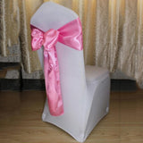 Max Satin Sashes Bows Chair Cover Bow Sash Wedding Events Supplies Pink - Aladdin Shoppers