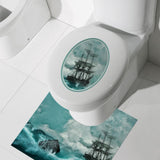 Max Set Adhesive Bathroom Toilet Seat Cover Decal Sticker Mural 11 - Aladdin Shoppers