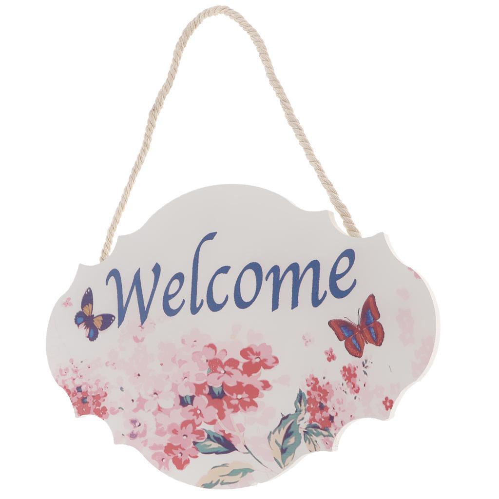 Max Shabby Chic Wood Sign Bar Cafe Shop Store Door Decor Hanging Plaque Welcome - Aladdin Shoppers