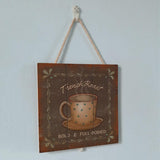 Max Shabby Chic Wood Sign Plaque Cafe Bar Decor Sign Plate Coffee Wood Poster B - Aladdin Shoppers