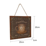 Max Shabby Chic Wood Sign Plaque Cafe Bar Decor Sign Plate Coffee Wood Poster B - Aladdin Shoppers
