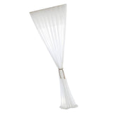 Max Sheer White Chiffon Window Curtain Panel for Balcony Bedroom White-140x240cm - Aladdin Shoppers