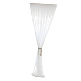 Max Sheer White Chiffon Window Curtain Panel for Balcony Bedroom White-140x240cm - Aladdin Shoppers
