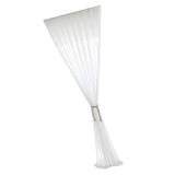 Max Sheer White Chiffon Window Curtain Panel for Balcony Bedroom White-140x240cm - Aladdin Shoppers