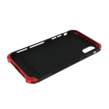 Max Shockproof Metal Bumper Case Cover for iPhone XS Black+Red - Aladdin Shoppers