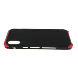 Max Shockproof Metal Bumper Case Cover for iPhone XS Black+Red - Aladdin Shoppers