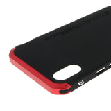 Max Shockproof Metal Bumper Case Cover for iPhone XS Black+Red - Aladdin Shoppers