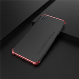 Max Shockproof Metal Bumper Case Cover for iPhone XS Black+Red - Aladdin Shoppers