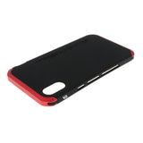 Max Shockproof Metal Bumper Case Cover for iPhone XS Black+Red - Aladdin Shoppers