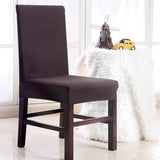 Max Short Dining Room Chair Cover Banquet Chair Slipcover Brown - Aladdin Shoppers