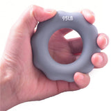 Max Silicone Hand Finger Grip Ring Muscle Power Training Exerciser Gray 95LB - Aladdin Shoppers